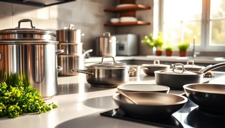 Discover the best cookware for induction NZ with high-quality pots and pans in a professional kitchen.