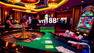 Engaging in a vibrant kasino experience, featuring vn168 đăng nhập and high-stakes gameplay at a roulette table.