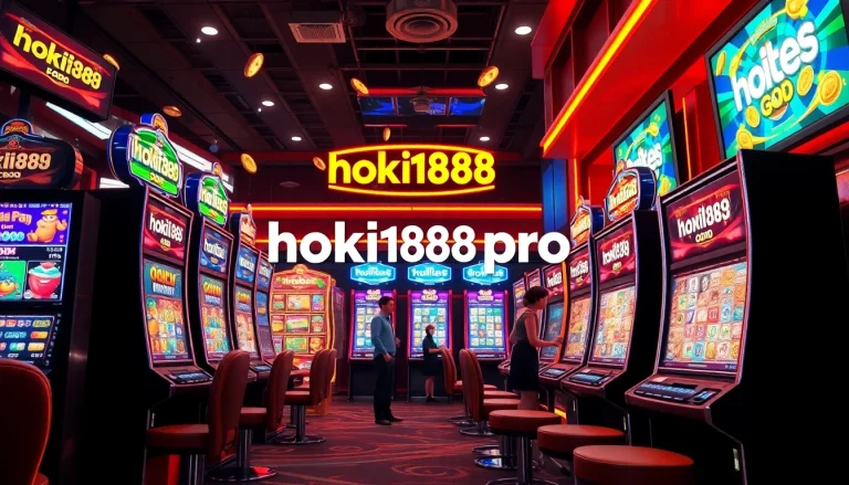 Experience the thrilling world of hoki138 pro online slots with vibrant machines and engaging gameplay.
