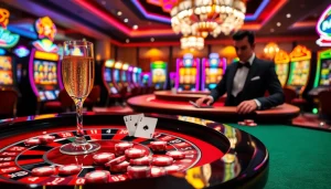 Experience the excitement of khela88 vip at a luxurious casino table with vibrant gaming elements.