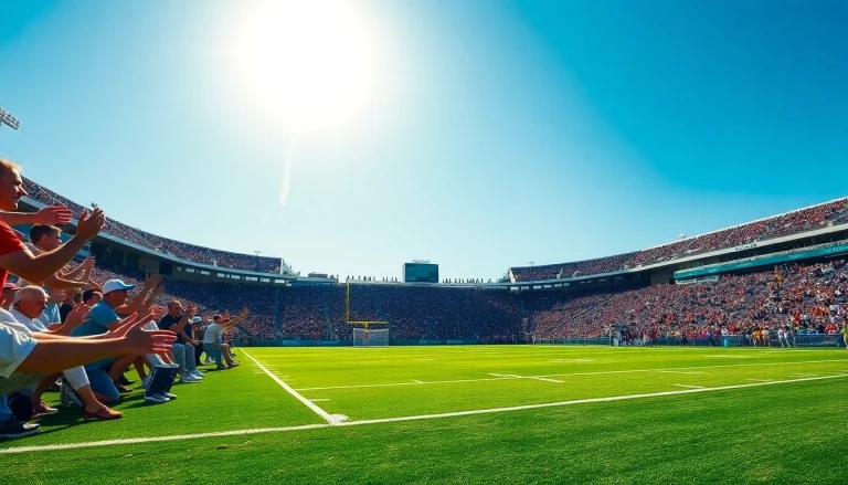 Engage in online sports betting California during a lively football game with enthusiastic fans.