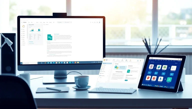 WPS电脑版 interface showcased on modern devices, highlighting seamless compatibility and user-friendly design.
