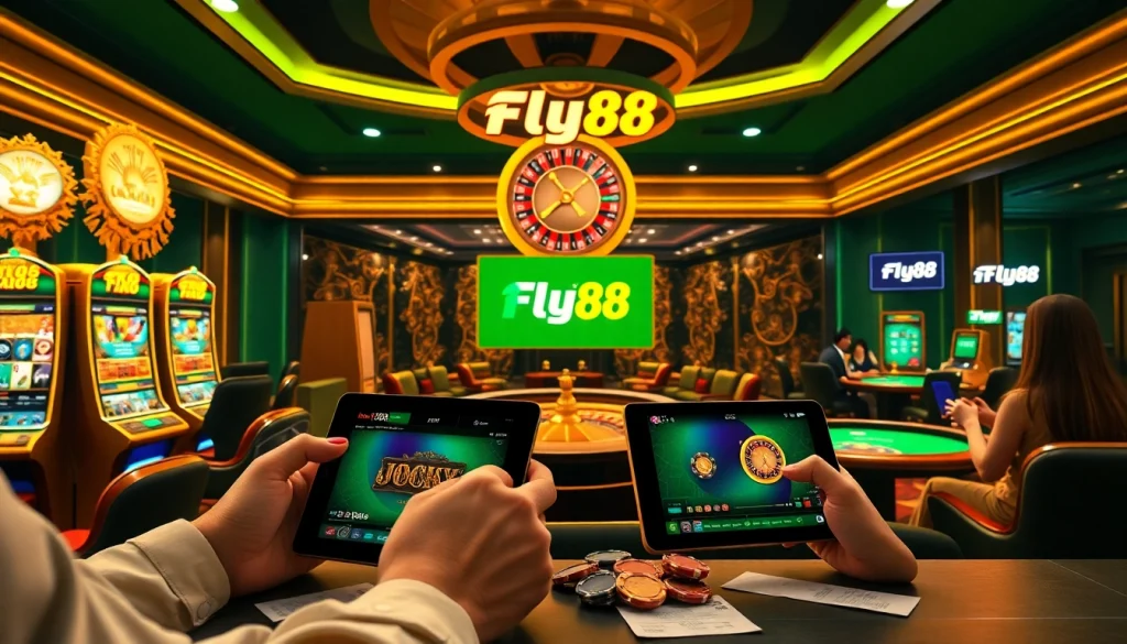 Experience thrilling online gambling with https://fly88.legal/ featuring vibrant games and luxurious interfaces.