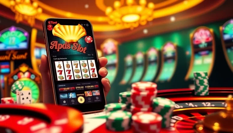 Engaging players enjoying the exciting 67bet App with vibrant casino elements.