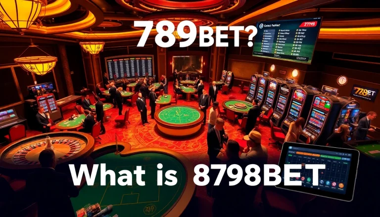 Experience the thrill of 789BET là gì with vibrant casino visuals showing roulette and poker.