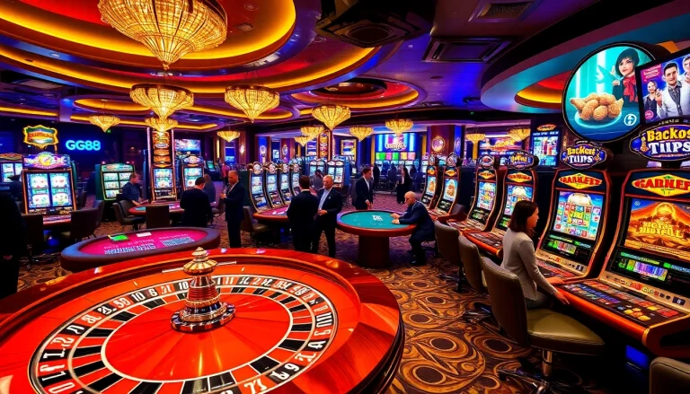 Excited players at a luxury casino with roulette and slots showcasing the thrill at https://gg88.wales/ for winning.