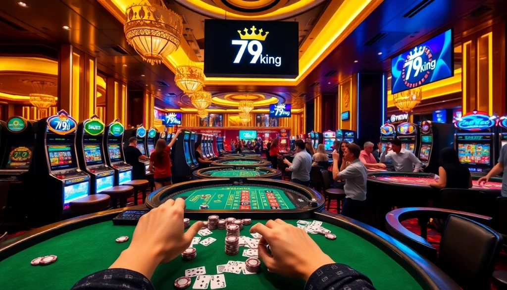 Experience thrilling gameplay at 79king’s vibrant casino with exciting slot machines and betting action.
