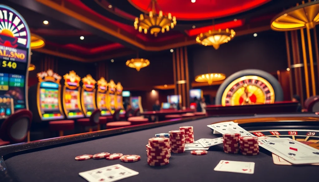 Kuwin đăng nhập interface showcasing exciting casino games and high-stakes betting atmosphere.