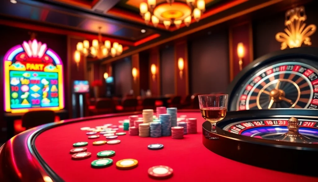 Experience the thrill of betting at GG 88 with vibrant poker chips and colorful casino games.