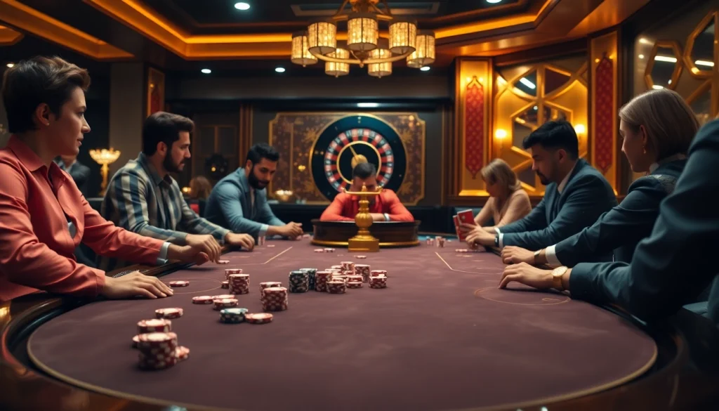 High-stakes poker action at a casino while exploring the hidden wiki.