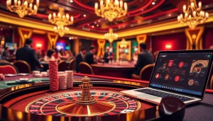 Engaging players at a casino featuring sbobet link alternatif for online betting.