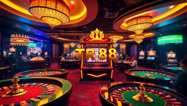 Spin the reels on the TR88 nổ hũ slot machine in an exciting casino atmosphere.