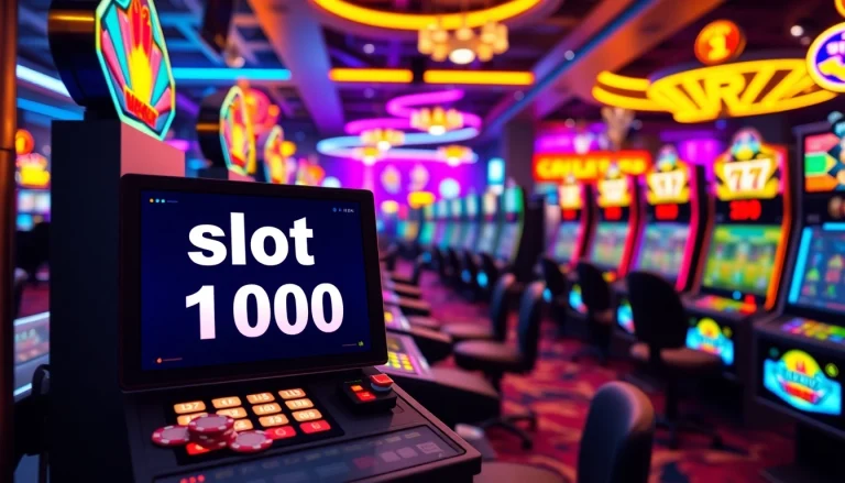 Menangkan jackpot dengan slot depo 1000 di mesin slot yang cerah dan energik.