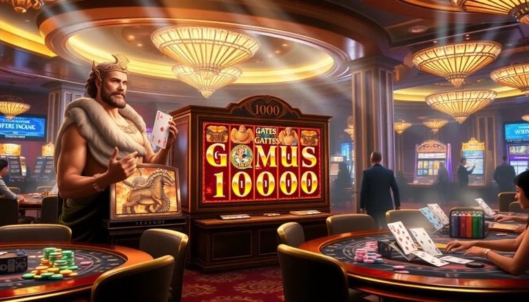 Exciting gameplay experience with Olympus 1000 slot machine and casino elements