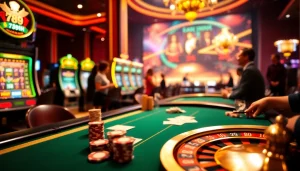 High-stakes poker action at a luxurious casino featuring the 789P gaming experience.