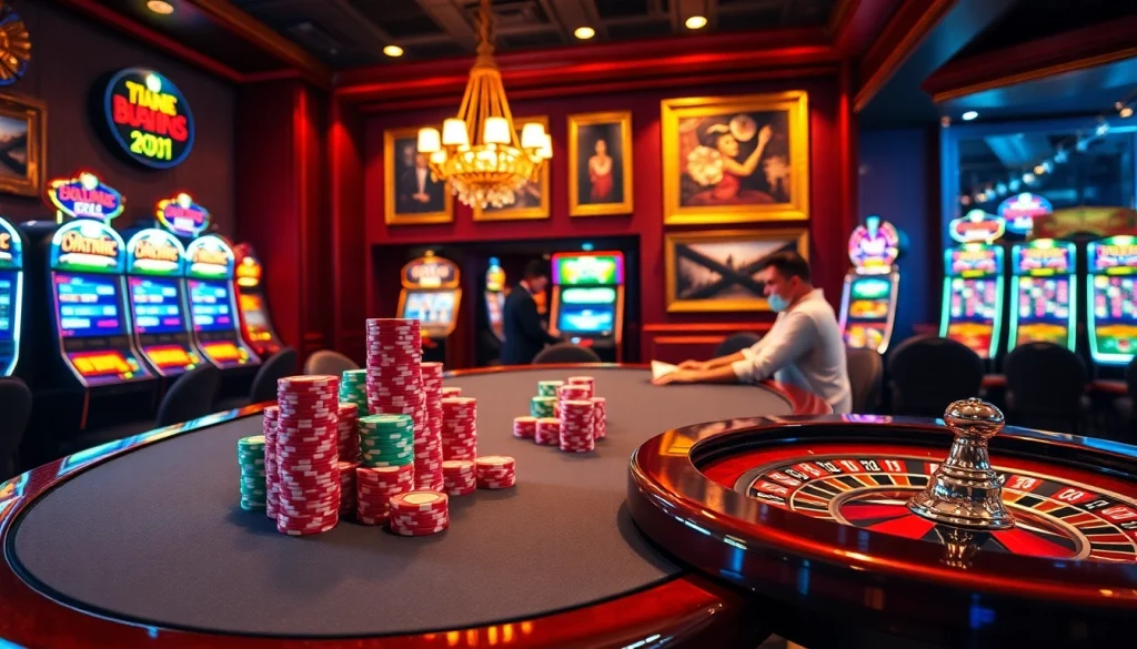 Engage in the thrilling atmosphere of a casino with the hidden wiki url strategically highlighted by poker chips and tables.