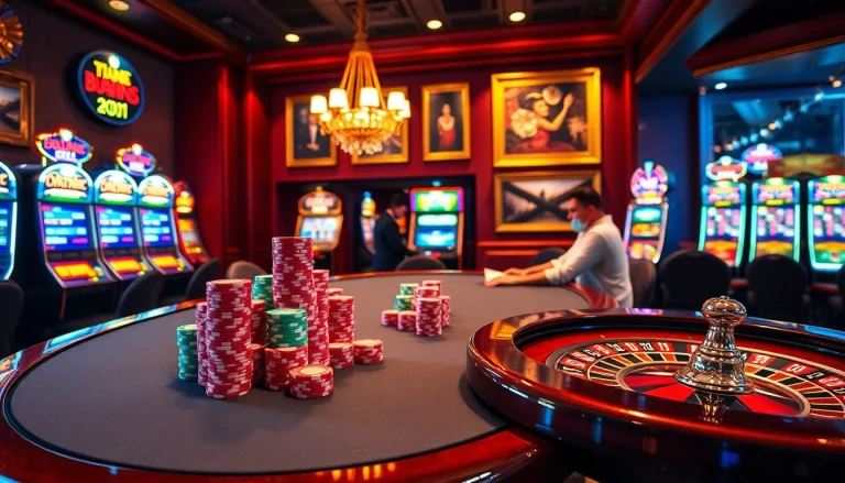 Engage in the thrilling atmosphere of a casino with the hidden wiki url strategically highlighted by poker chips and tables.