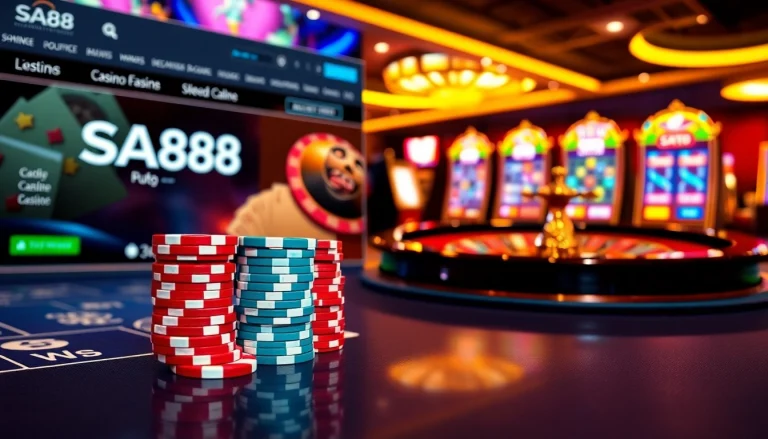Engaging in thrilling betting activities at SA88's dynamic online casino.