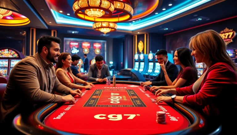 Người chơi tận hưởng cảm giác hồi hộp khi cược cao tại bàn casino cg79.