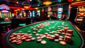 Experience the excitement at Trang chủ 789P, featuring vibrant poker chips and engaging casino games.