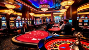 VMAX branded poker chips and a roulette wheel illuminate a luxury casino atmosphere.