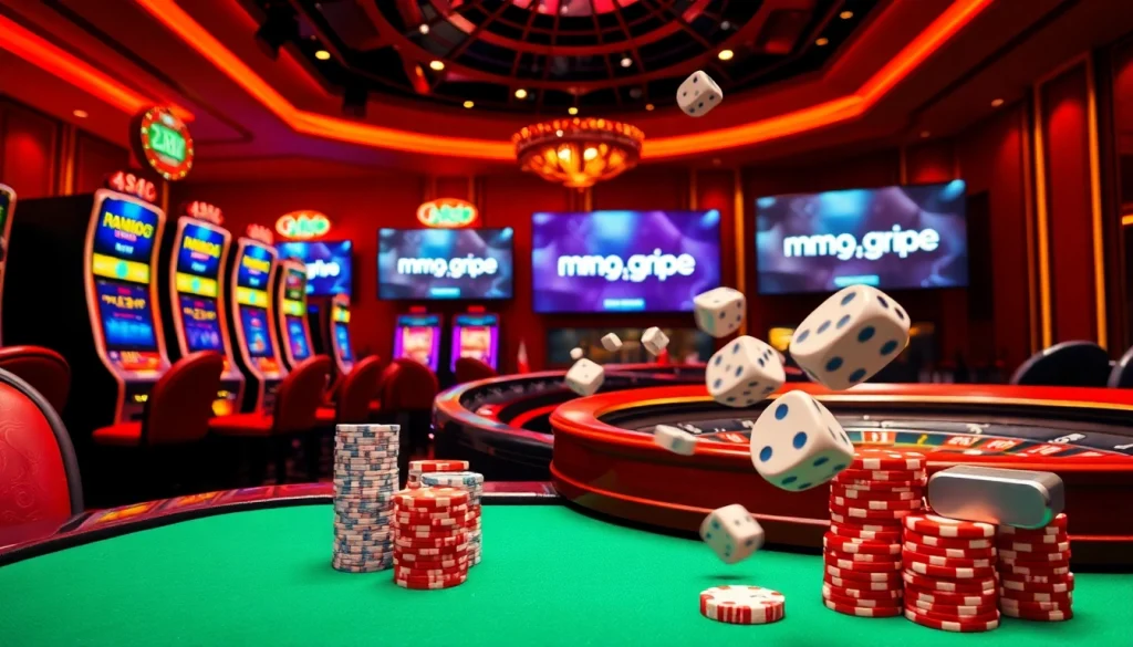 Experience excitement at the luxurious casino table featuring poker and chips on https://mmoo.gripe/.