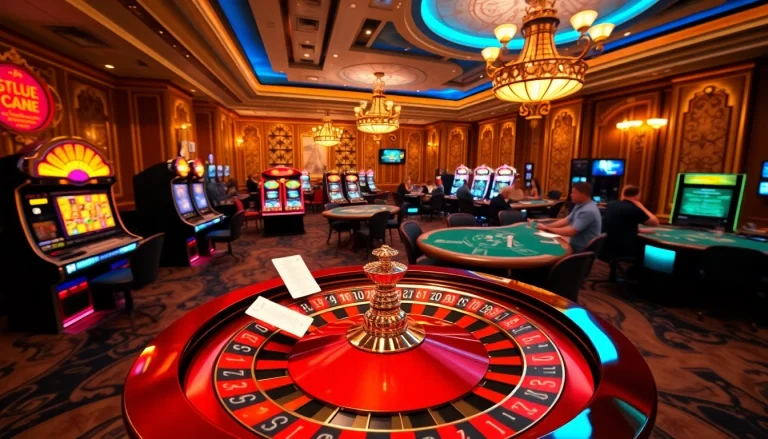 Experience the excitement at SODO Casino with vibrant slot machines and engaging poker tables.