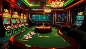 Experience the thrill of gambling with U888 com, featuring vibrant slot machines and exciting casino tables.