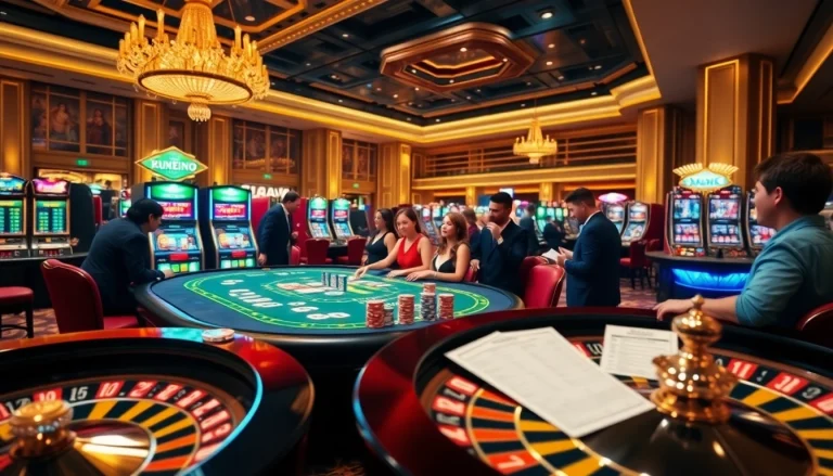 Experience the excitement of gambling at https://nk88net.com/ with thrilling slot machines and a vibrant poker table.