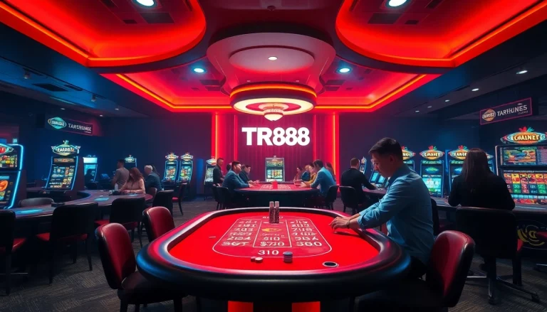 TR88 offers an exciting online gambling experience with vibrant casino elements and enthusiastic players.