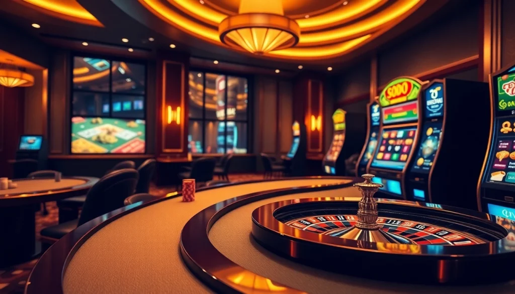 SODO Casino: Experience thrilling gameplay with vibrant tables and dynamic visuals in a luxurious setting.