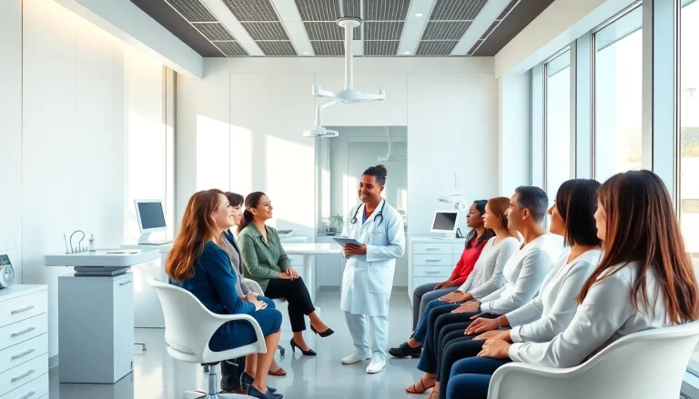 多様な患者と医療専門家がいる、温かい雰囲気の診察室を紹介する美容整形クリニックおすすめ口コミ＆評判情報。