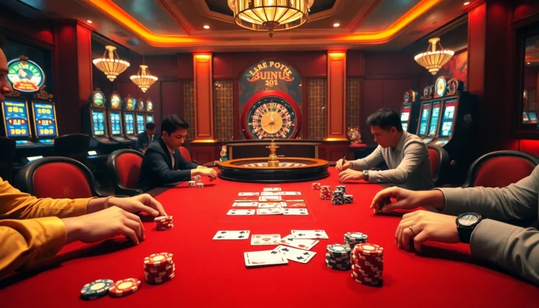 Experience the thrill of gambling at https://hm88.blue/ with intense poker action and vibrant casino colors.