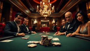 Experience high-stakes poker action at BDTK666 with elegant players and luxury vibes.