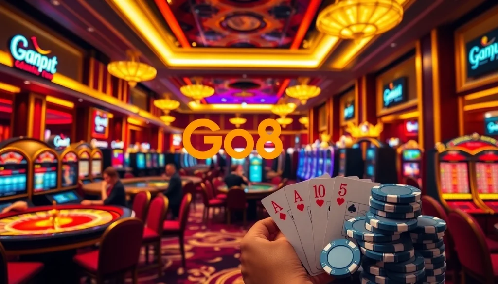 Experience thrilling gameplay with Go8 Link at vibrant casinos.