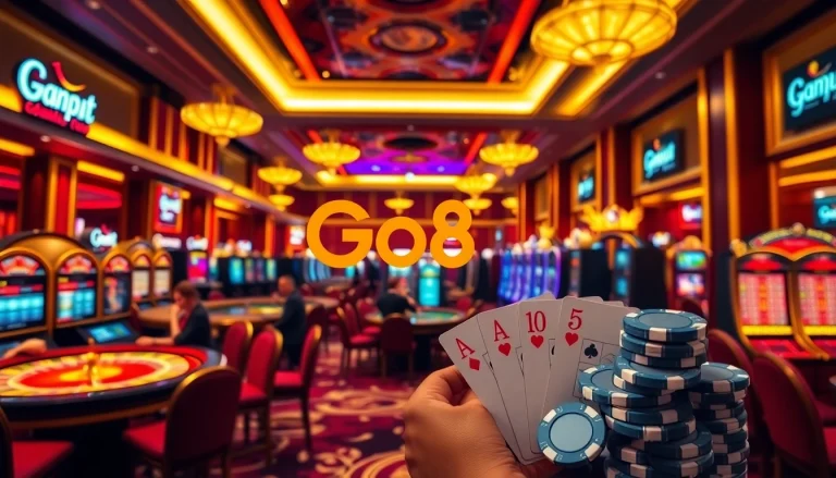 Experience thrilling gameplay with Go8 Link at vibrant casinos.
