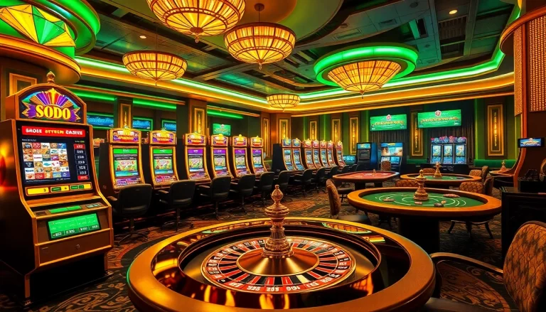 SODO Casino offers excitement with vibrant slot machines and thrilling poker tables.