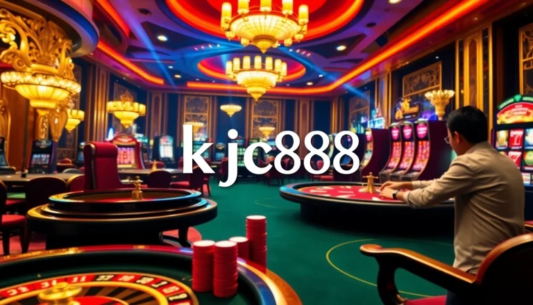 Experience thrilling gameplay at kjc88 with luxurious poker and roulette tables.