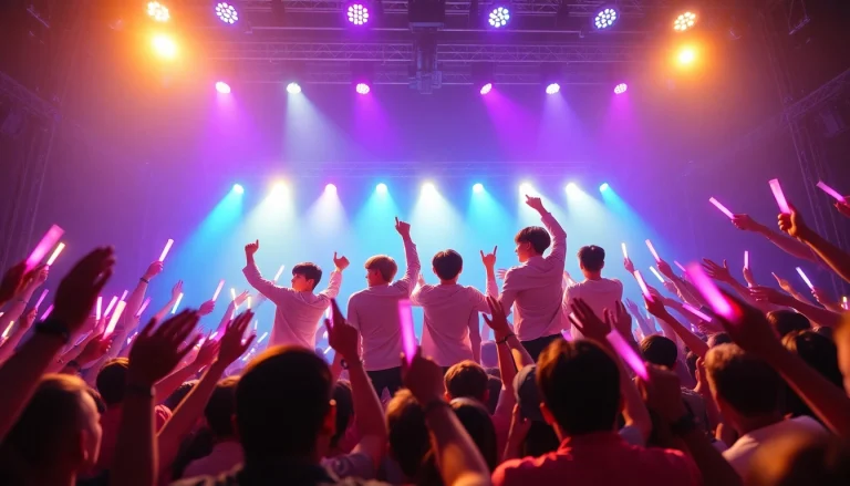 BTS news highlights the excitement during a live performance, showcasing their vibrant energy.