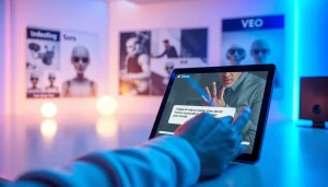 Transform video to prompt using AI in a modern digital workspace.