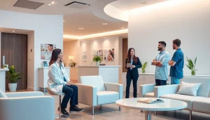 上野クリニックの歓迎感あふれる院内と、良い口コミ・評判を示す写真