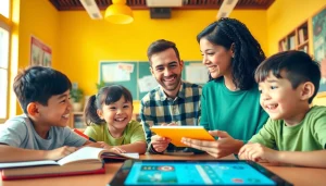 活気ある教室で英語を熱心に学ぶ子どもたちと共に行われる、魅力的なベルリッツキッズ体験セッション。