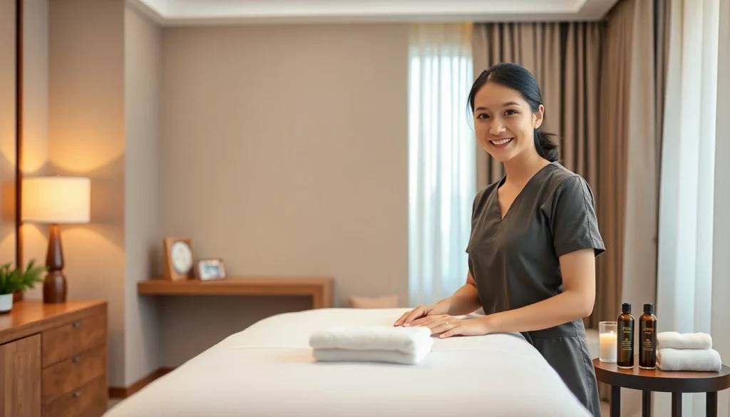 수원 출장마사지: 고요한 호텔 객실에서 친근한 태국 치료사와 함께