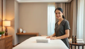 수원 출장마사지: 고요한 호텔 객실에서 친근한 태국 치료사와 함께