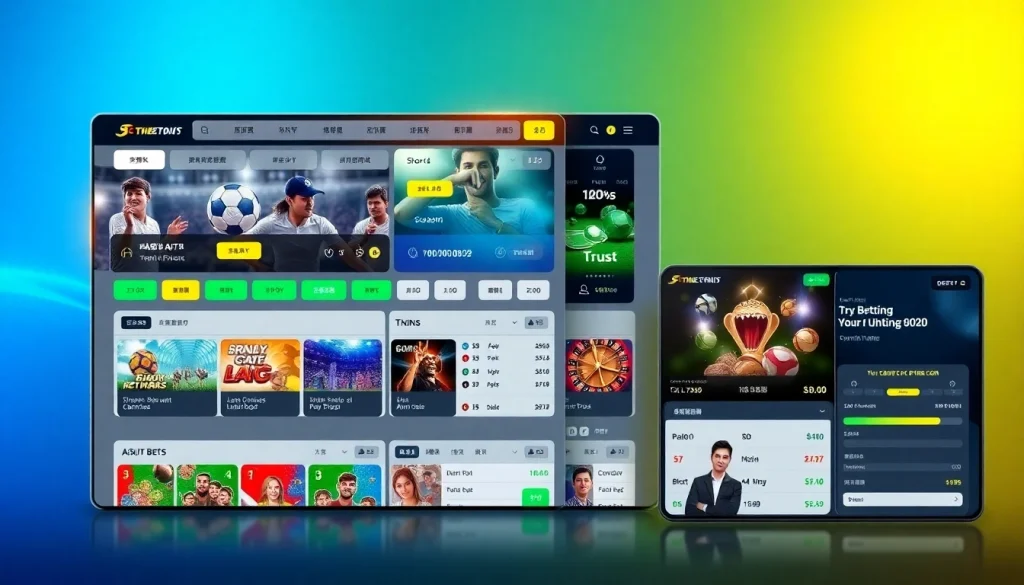 슈어맨 betting platform showcasing exciting sports events and casino games in a vibrant, user-friendly interface.