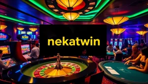 Experience the thrill of link alternatif nekatwin in a luxurious casino atmosphere with poker and slots.