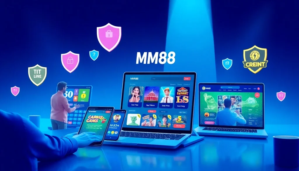MM88 online gambling platform showcasing user-friendly interface and security features.
