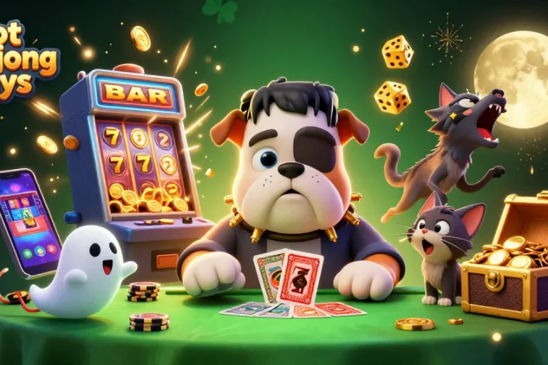 Experience thrilling gameplay with slot mahjong ways featuring exciting characters and game elements in a vibrant casino scene.