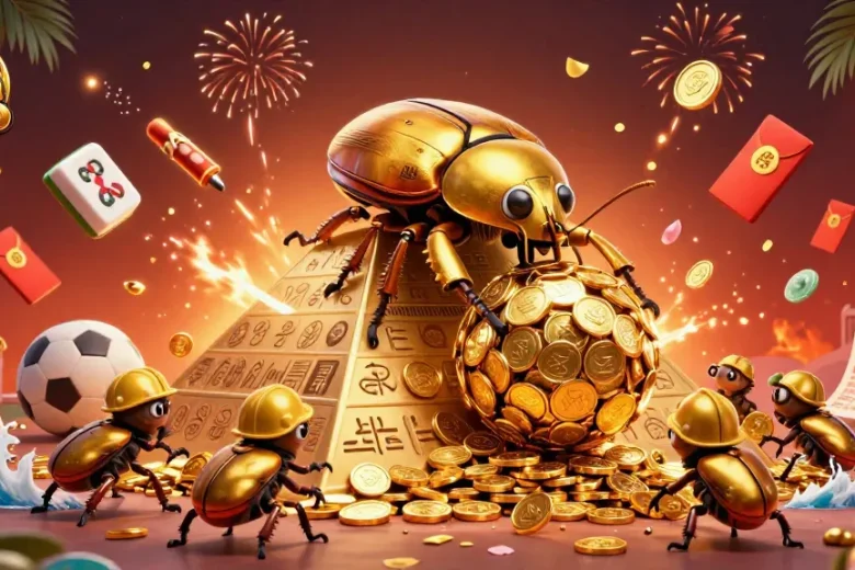 Engage with judi bola spbo in a vibrant 3D digital illustration showcasing sports betting excitement.